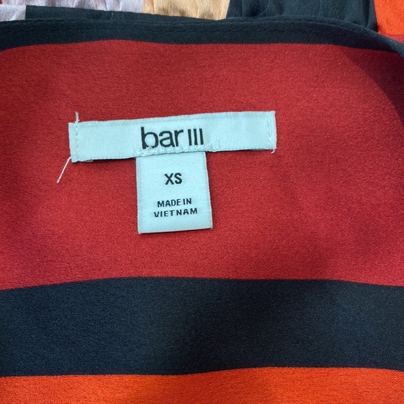 Bar III Multi - Color Striped Wrap Dress.  XS, S, M, L, XL - Picture 13 of 16